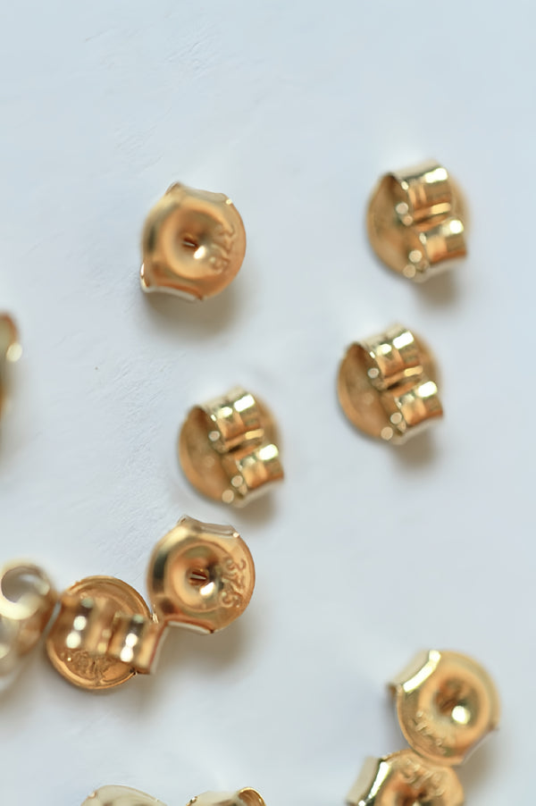 9K Solid Gold Tiny Ear Backs